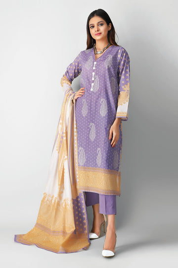 Khaadi B210213 Purple Summer Lawn 2021